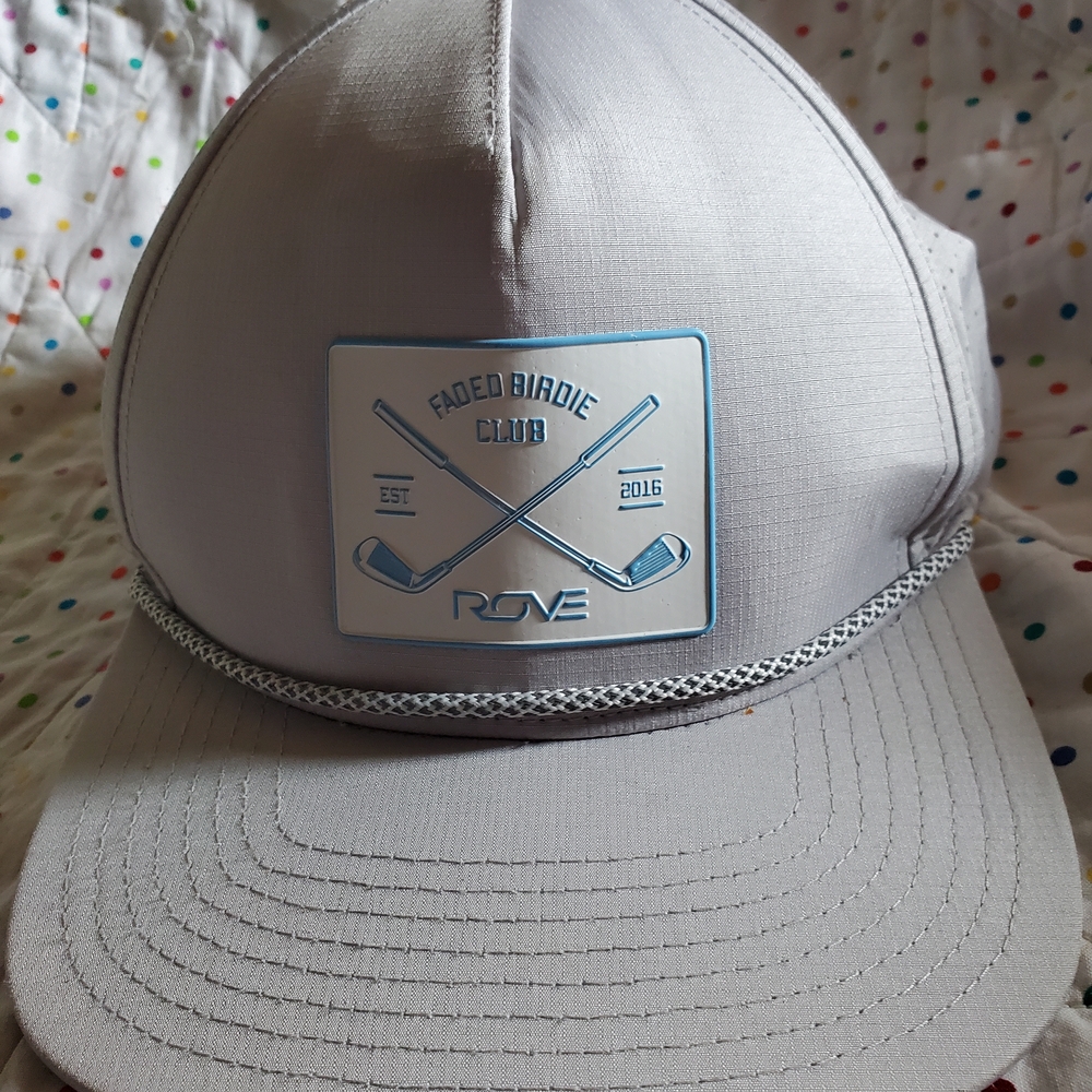 Rove Faded Birdie Club Patch Golf Hat - Light Gray